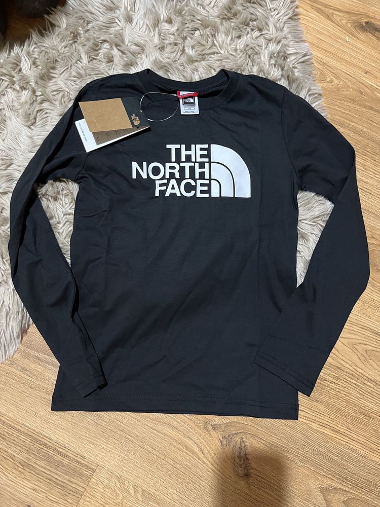 The north face bluzka z długim rękawem teens r XS z logo