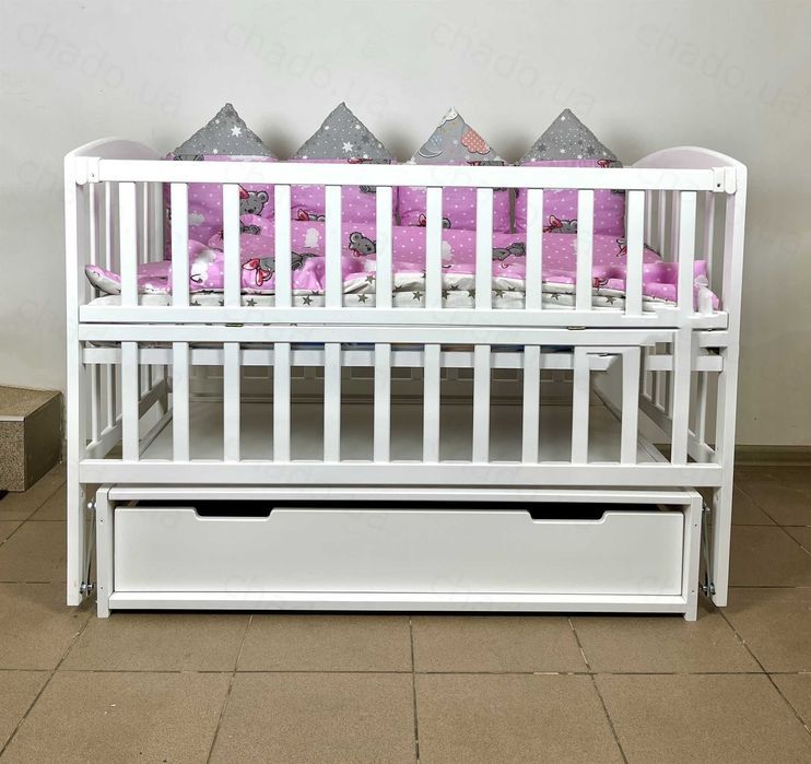 Ліжко для Немовлят _ Ліжечко Букове ! Кроватка для новонароджених.