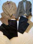 Conjunto de 7 Roupas Femininas: 2 Blazers, 4 Calças, 1 Colete - Tam 38