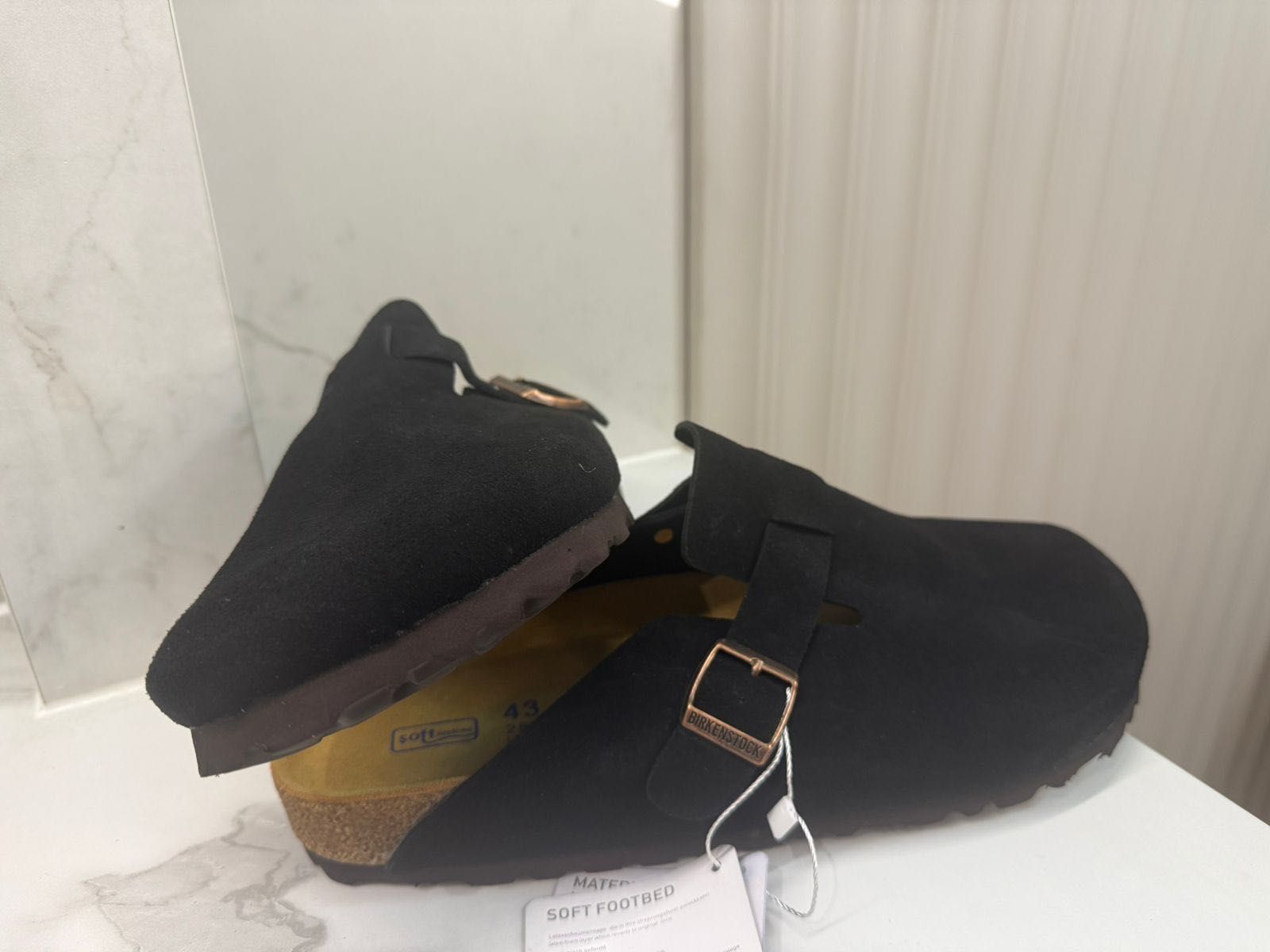 Birkenstock чорні сабо замшеві /чоловічі 41-42