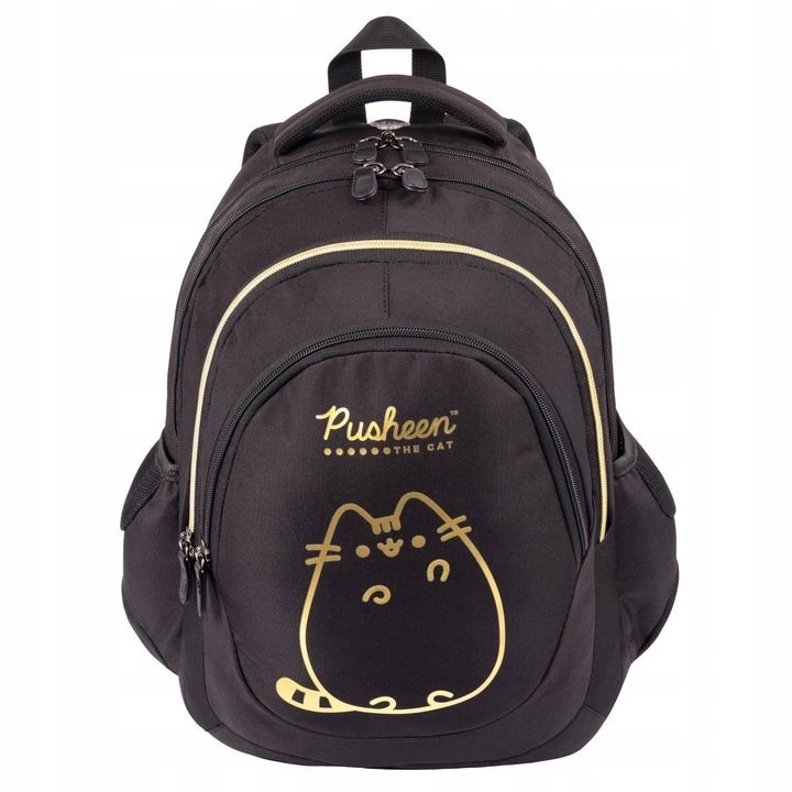 Pusheen Gold Plecak Szkolny 4-komorowy Dla Dziewczynki