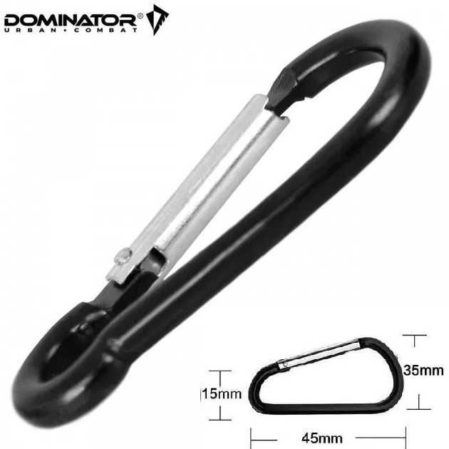 Карабін карабин алюмінієвий Dominator Light Black