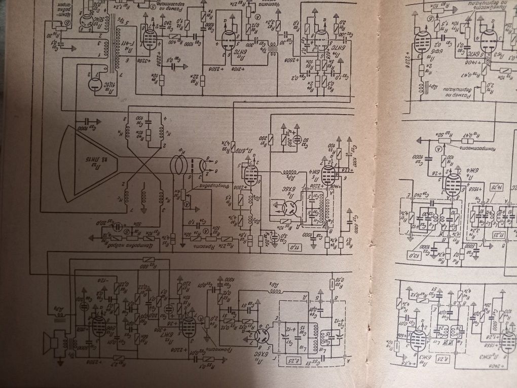 Телевізори антикварні СРСР (схеми)