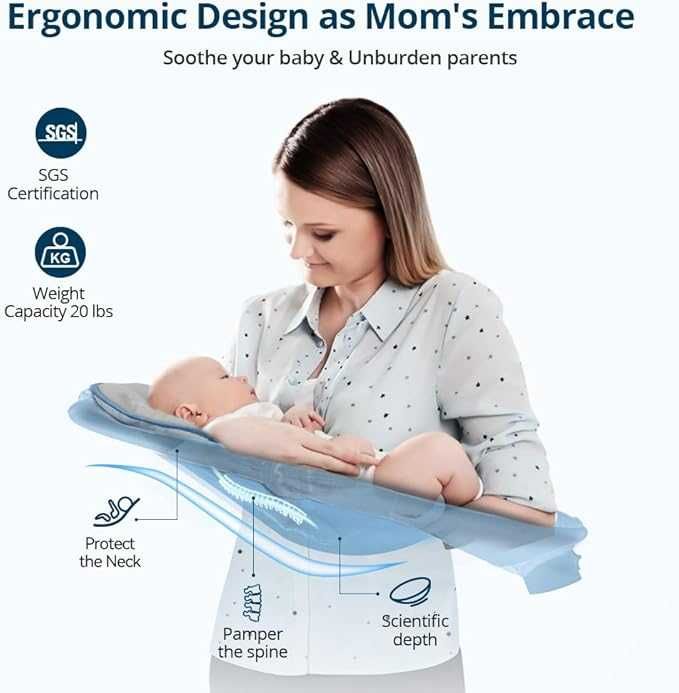 Bioby Elektryczny Bujaczek leżaczek 5 Trybów 2-9 kg Bluetooth