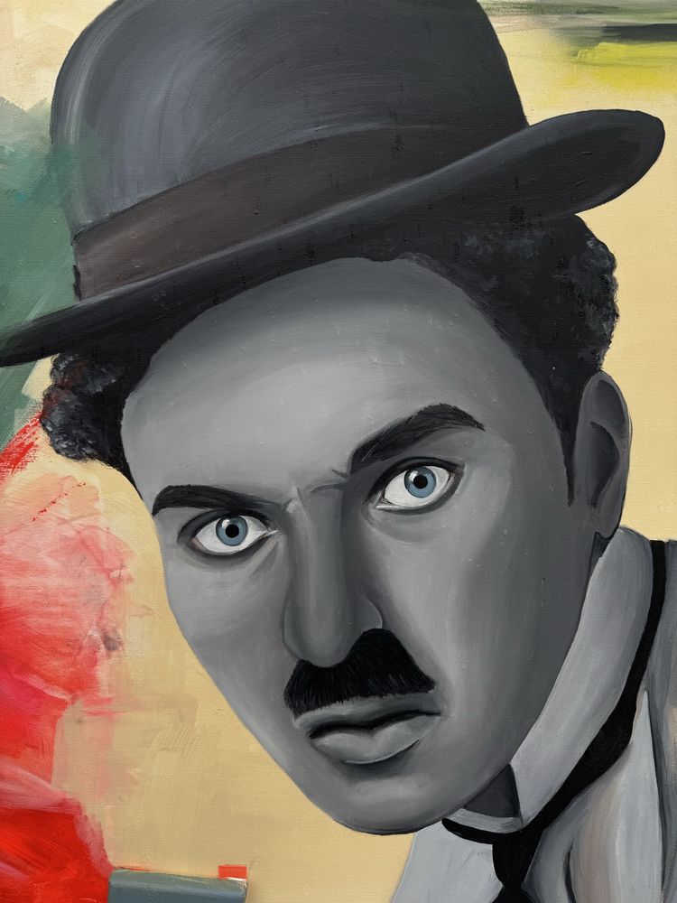 Pintura Charlot - Charlie Chaplin