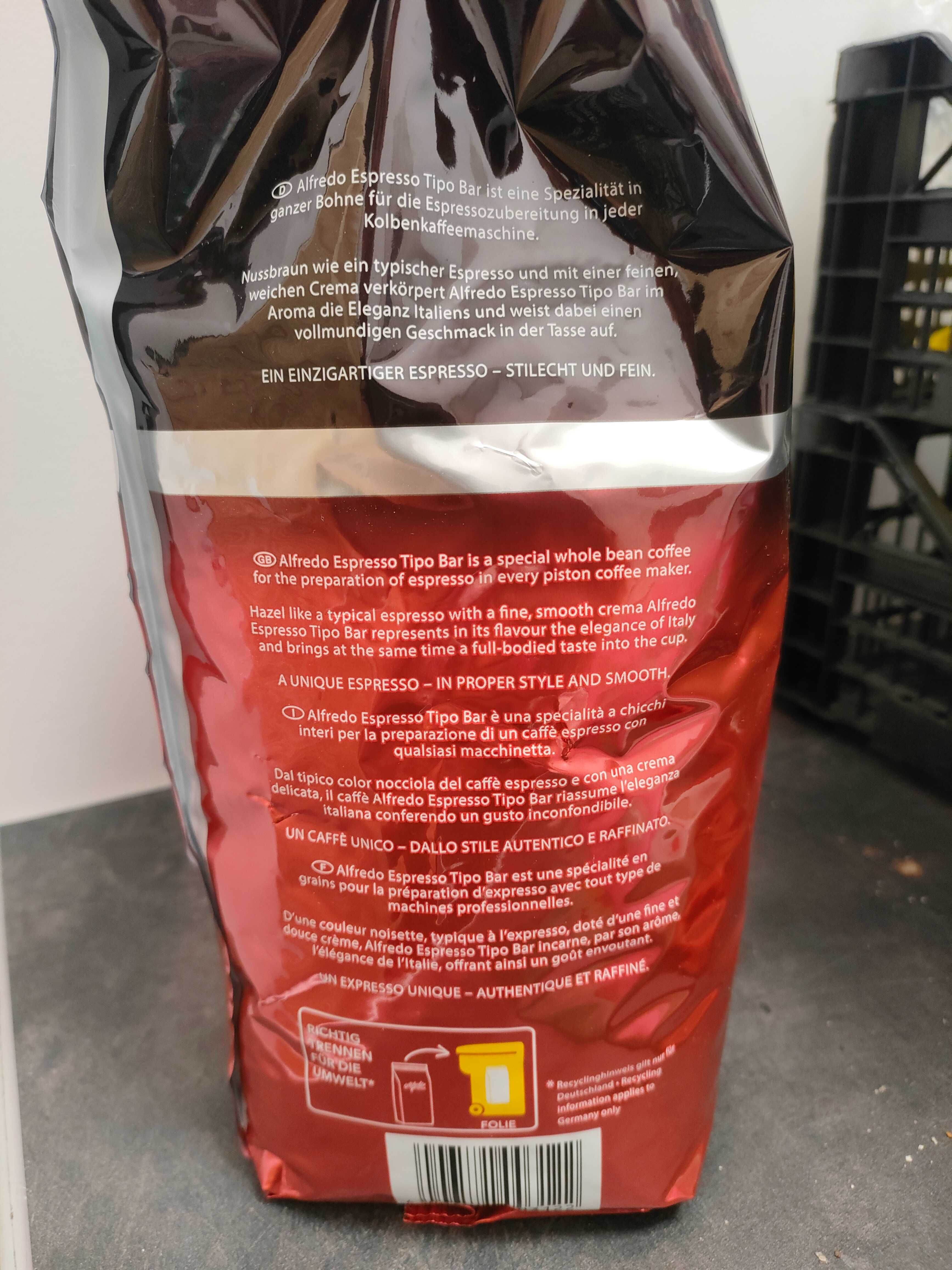 Kawa ziarnista Alfredo Espresso Tipo Bar 1kg
