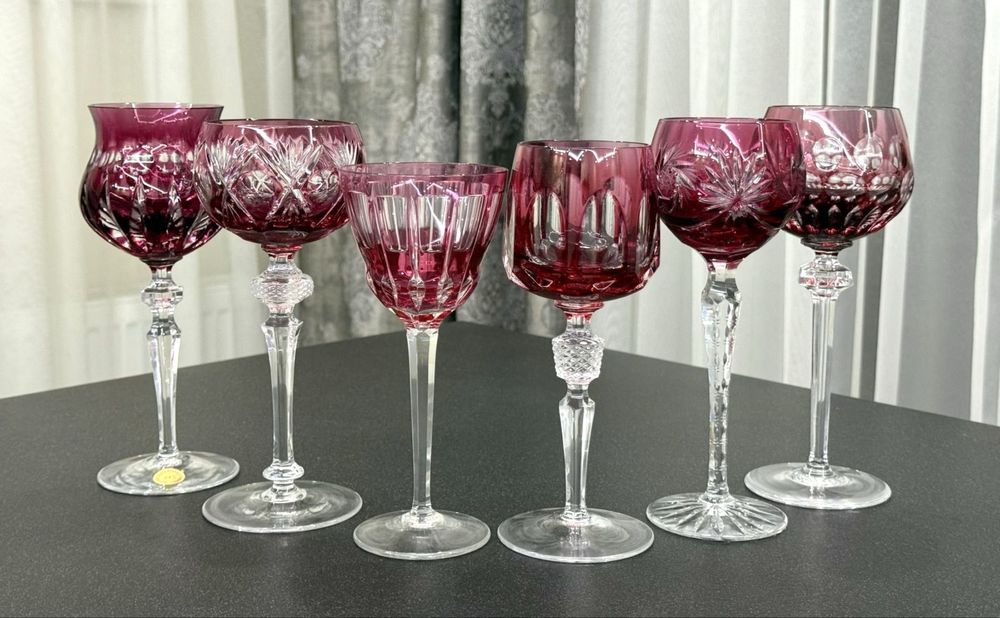 Хрустальные фужеры для вина Nachtmann WMF Dorotheenhutte GDR Германия