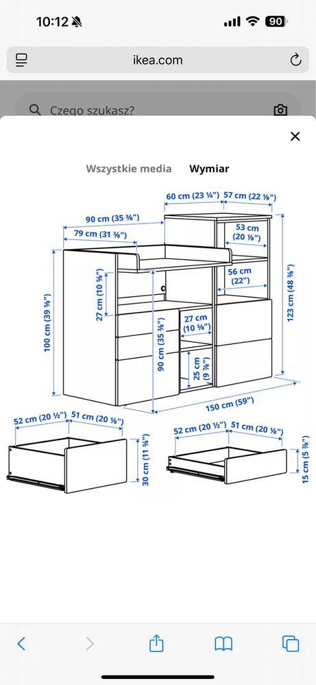 Komoda z przewijakiem IKEA