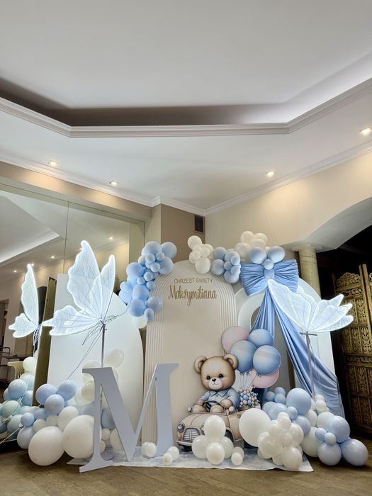 Ścianka balonowa na urodziny, chrzest,