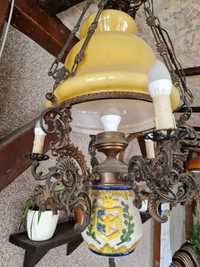Stara lampa mosiężna