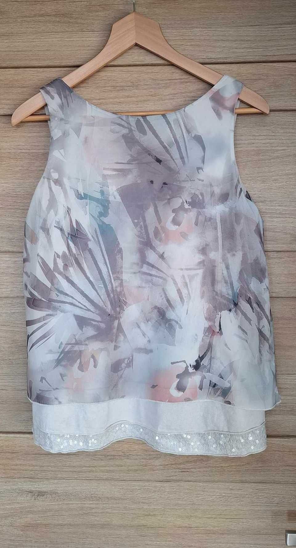 Pastelowa letnia bluzeczka damska Taifun w rozmiarze 36