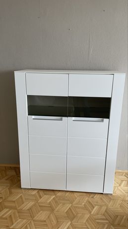 Szafka witryna biała