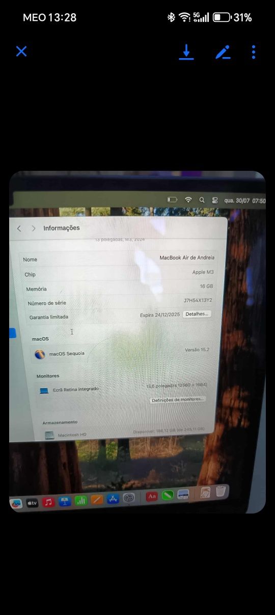 MacBook m3 256gb