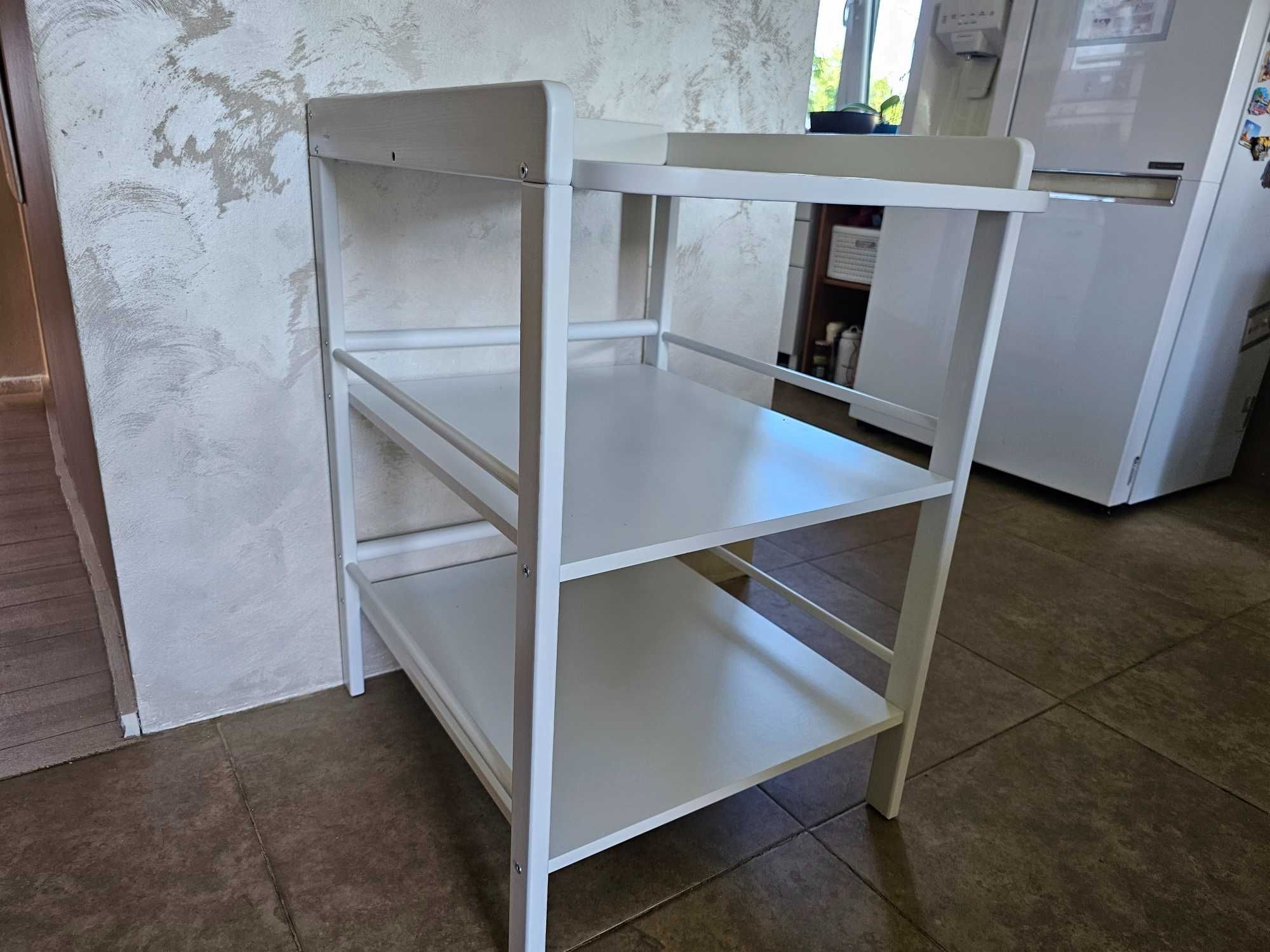 Geuther Clara Drewniany Biały Przewijak PREMIUM
