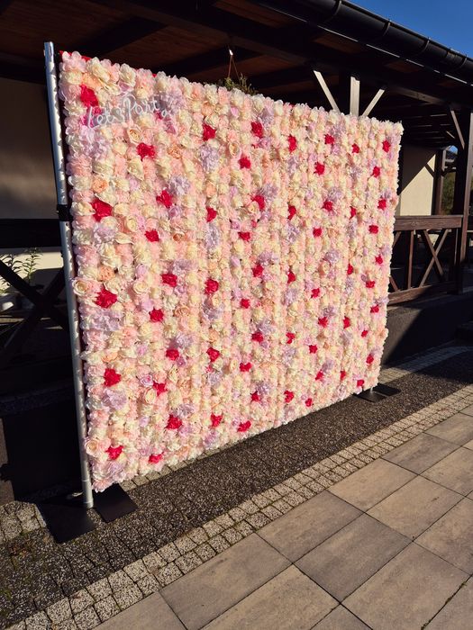 Ścianka kwiatowa wesele, chrzciny, eventy, komunie, imprezy, dekoracje