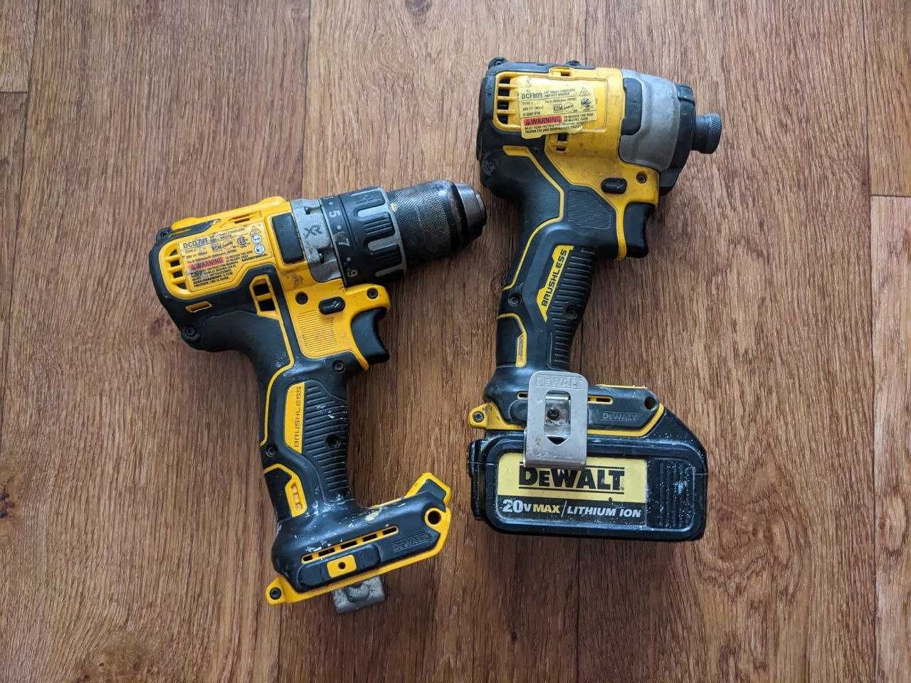 Набор бесщеточных шуруповертов Dewalt DCD791 / DCF809 20V