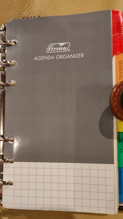 Conjunto carteira e agenda organizer