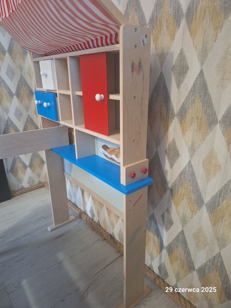 Sklep drewniany supermarket plus kasa i warzywa  Playtive Lidl