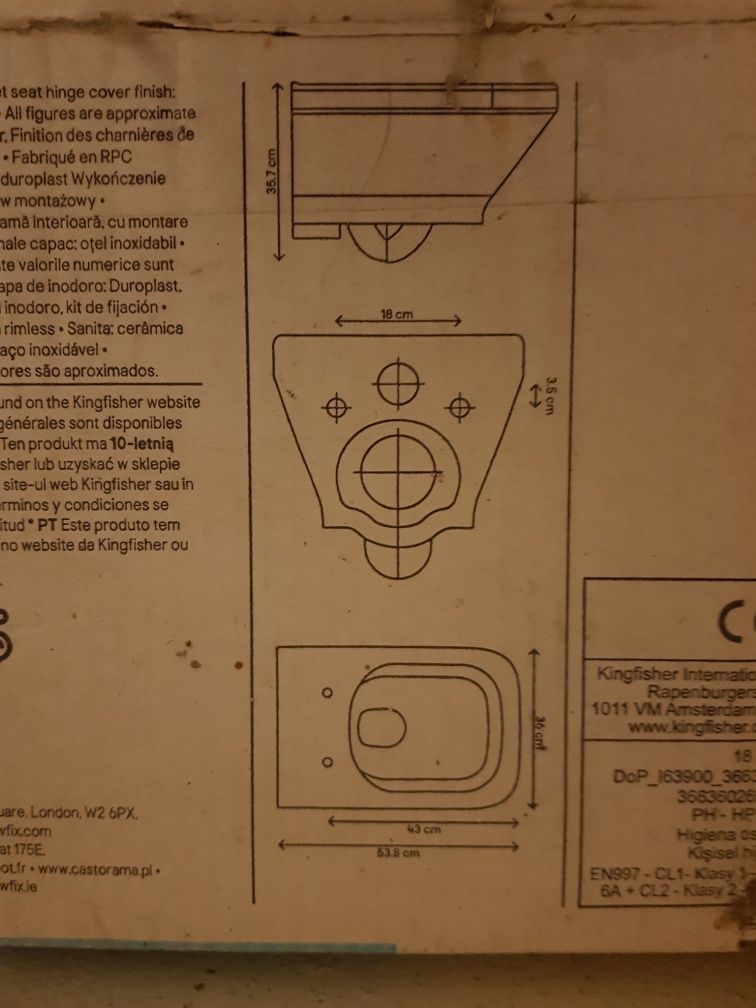 Stelaż podtynkowy grohe plus miska