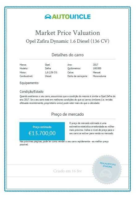 OPEL ZAFIRA C DYNAMIC S/S 1.6 CDTI 136 CV 12/2017 NACIONAL - 7 LUGARES