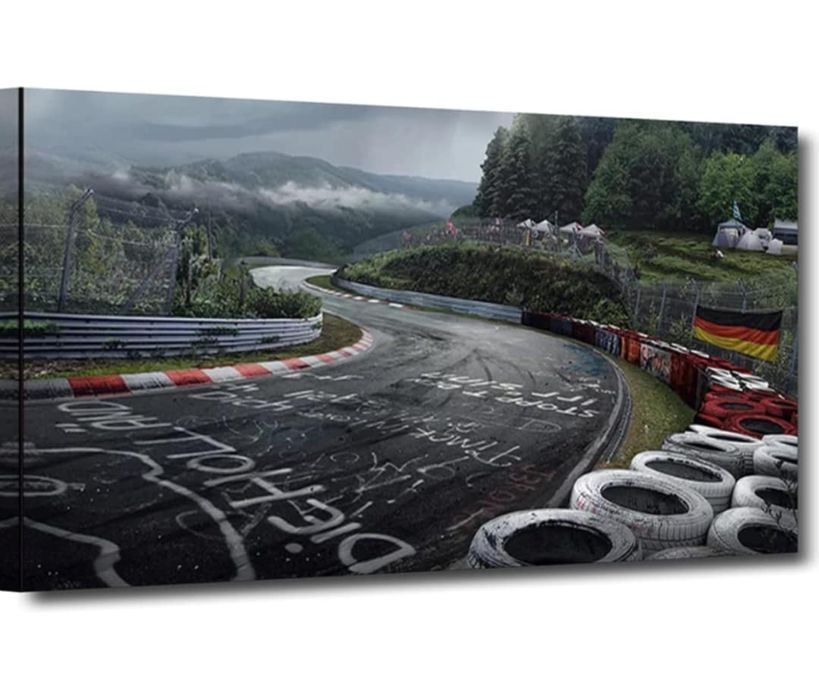 Plakat na płótnie tor wyścigowy. 60x30 cm