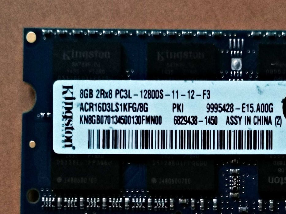 DDR3 8GB KingSton PKi  12800 L