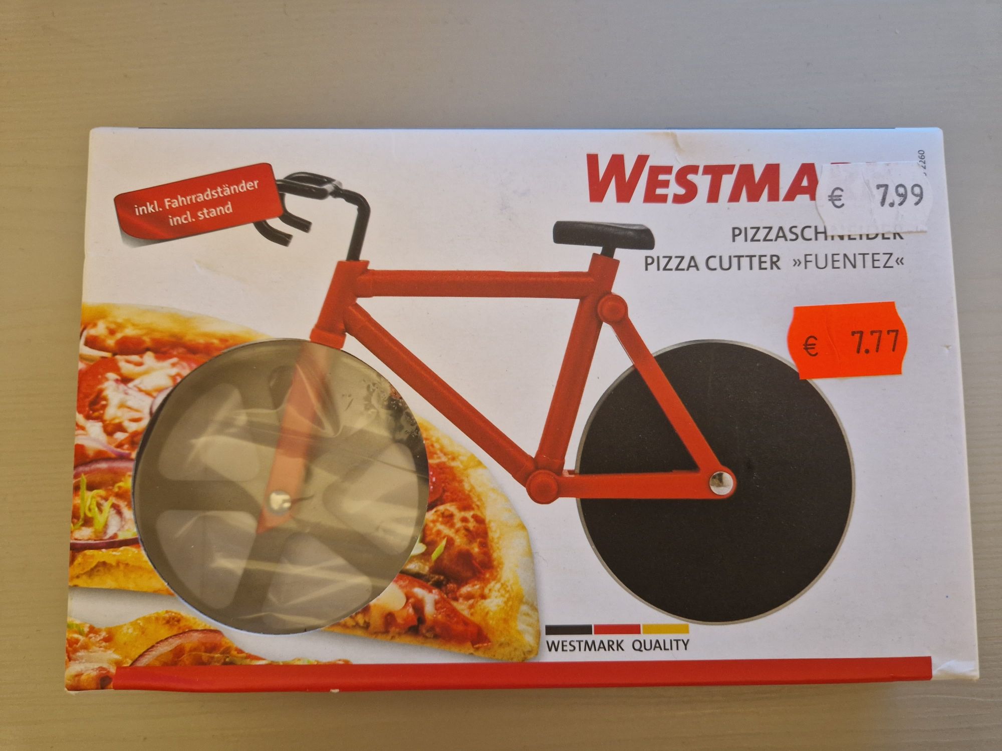 Ніж для піцци у формі велосипеду