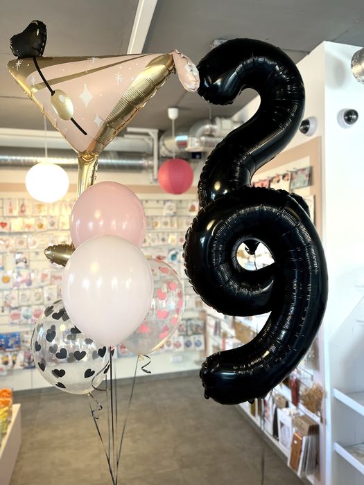 Balony cyferki z helem i inne