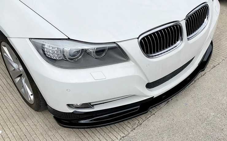 BMW E90 E91 LIFT 2008/2012 Dokładka zderzaka przedni SPLITTER CZARNY