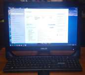 Комп Asus мон 20" проц i5-4ядра 8гб SSD 250Гб Wi-Fi, Webкам