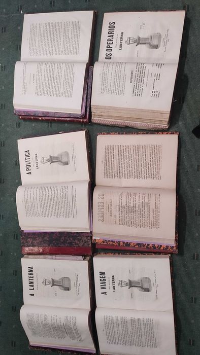 A Lanterna Folha Politica - 9 Volumes Encadernados - 1868 a 1873