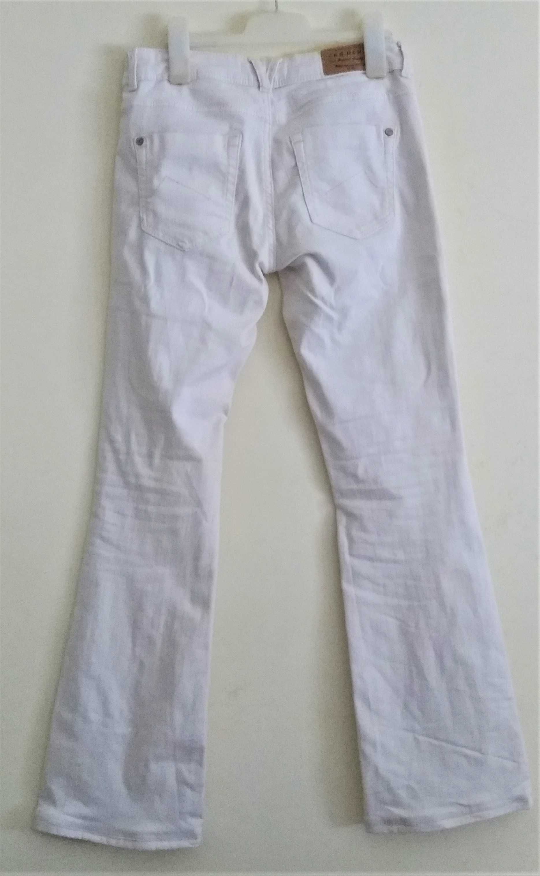 Calça de ganga branca C&A