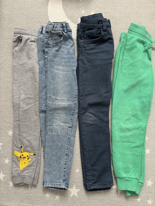 Paka ubrań 134 chłopiec + buty r.34
