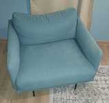 Fotel / Turkusowy / d:80 s:90 w:70 cm