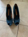 Buty platformy peep toe szpilki 39