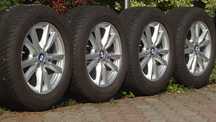 Koła zimowe 18 5x120 BMW ET46 TPMS 255/55R18 Goodyear Alufelgi Oryginał