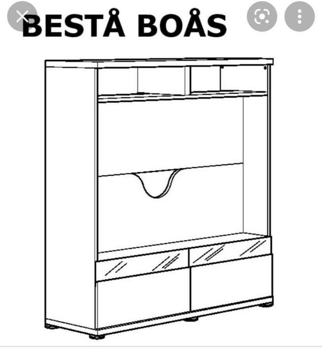 Szafka IKEA Besta Boas pod TV
