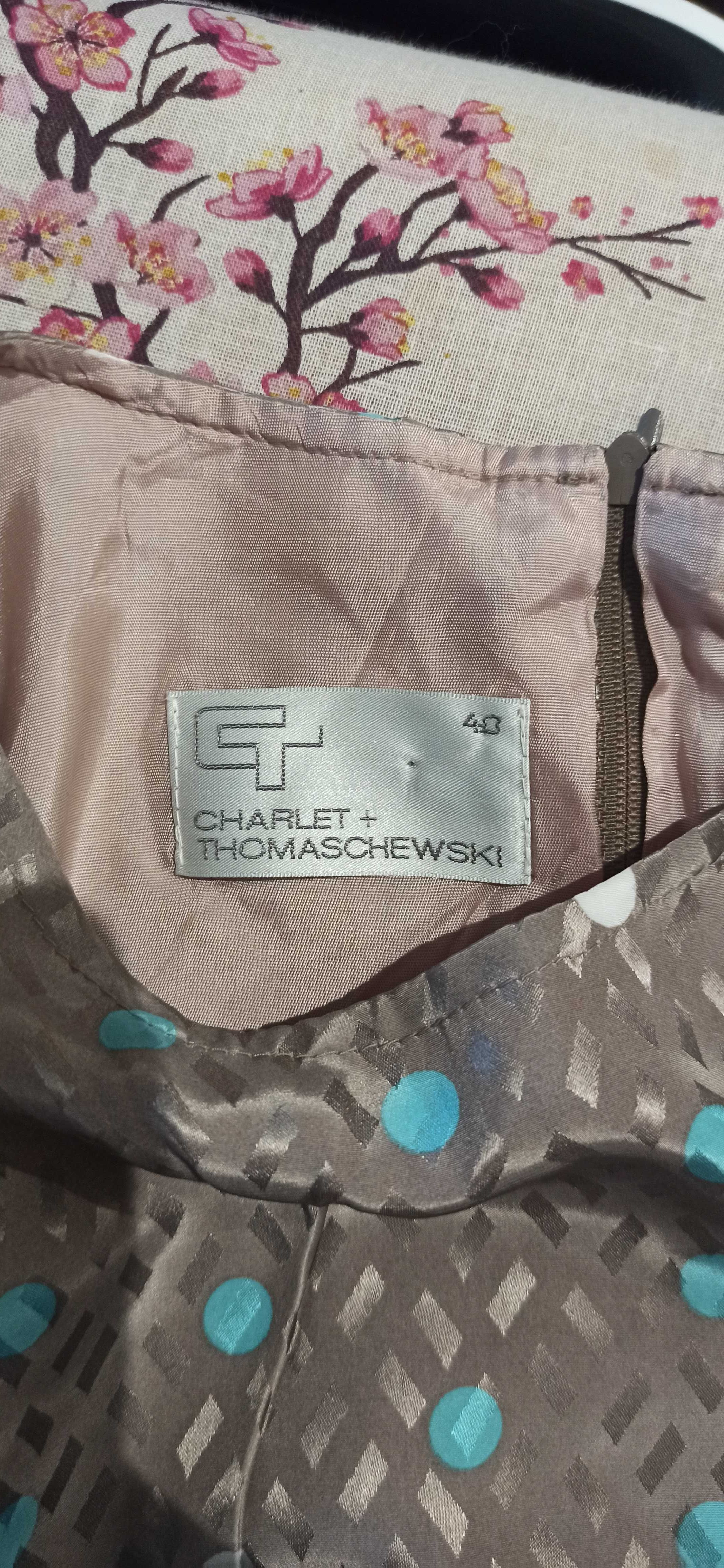 Sukienka elegancka acetat połyskująca tkanina