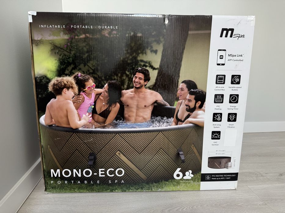 Dmuchane SPA z hydromasażem podgrzewane MSPA MONO ECO WIFI 6os GW