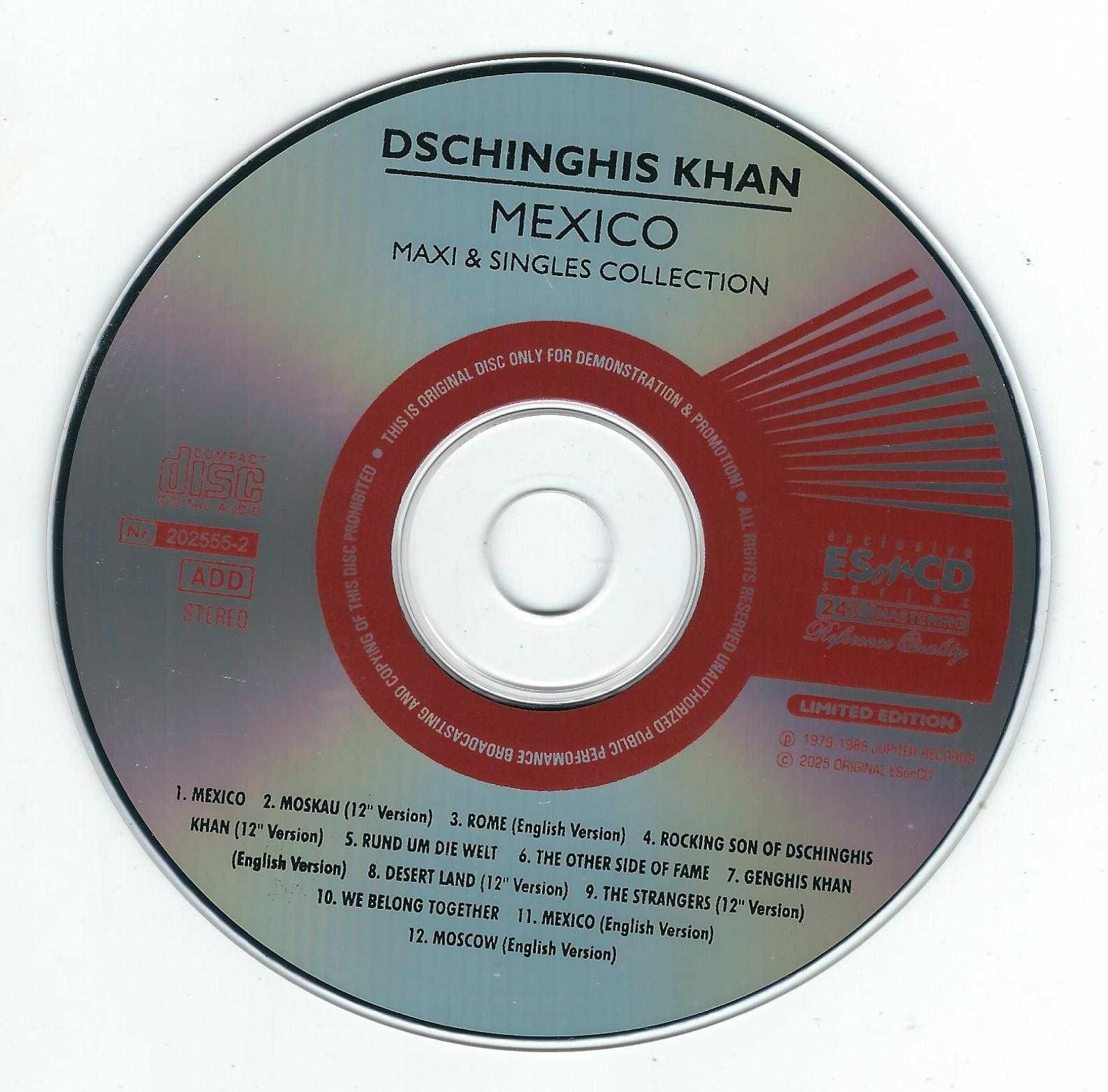 CD Dschinghis Khan - Mexico (Maxi & Singles Collection) (2025) (ESonCD