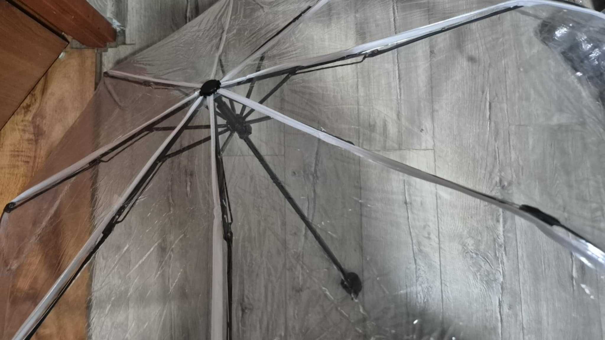 Parasol przeciwdeszczowy kopuła przezroczysty PCW