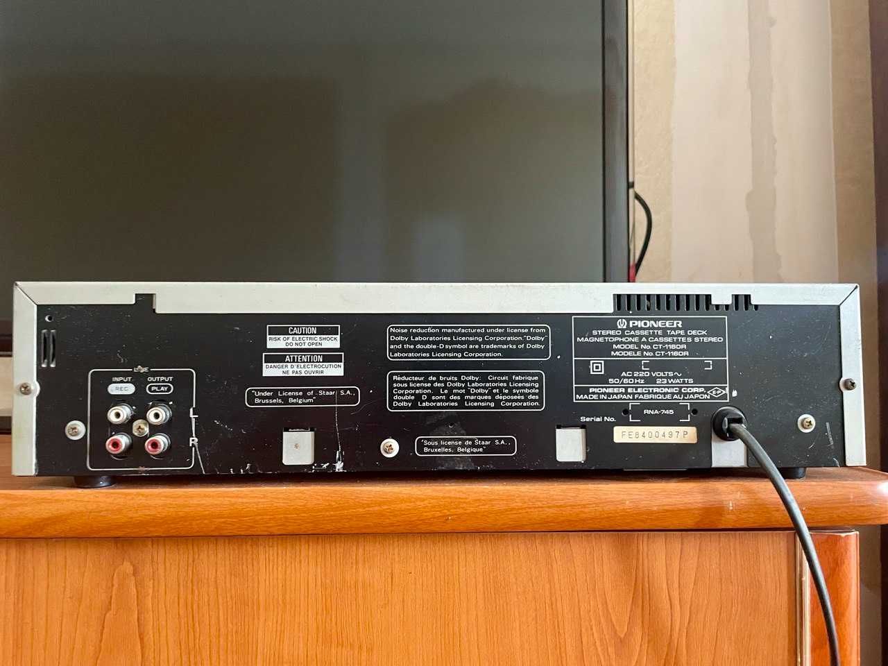 Магнітофон cassette deck ct 1160r