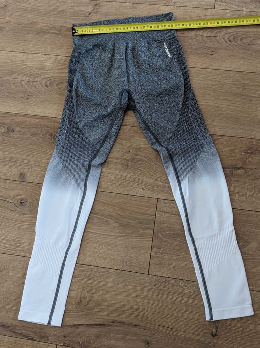 Legginsy carpatree ombre szare białe S