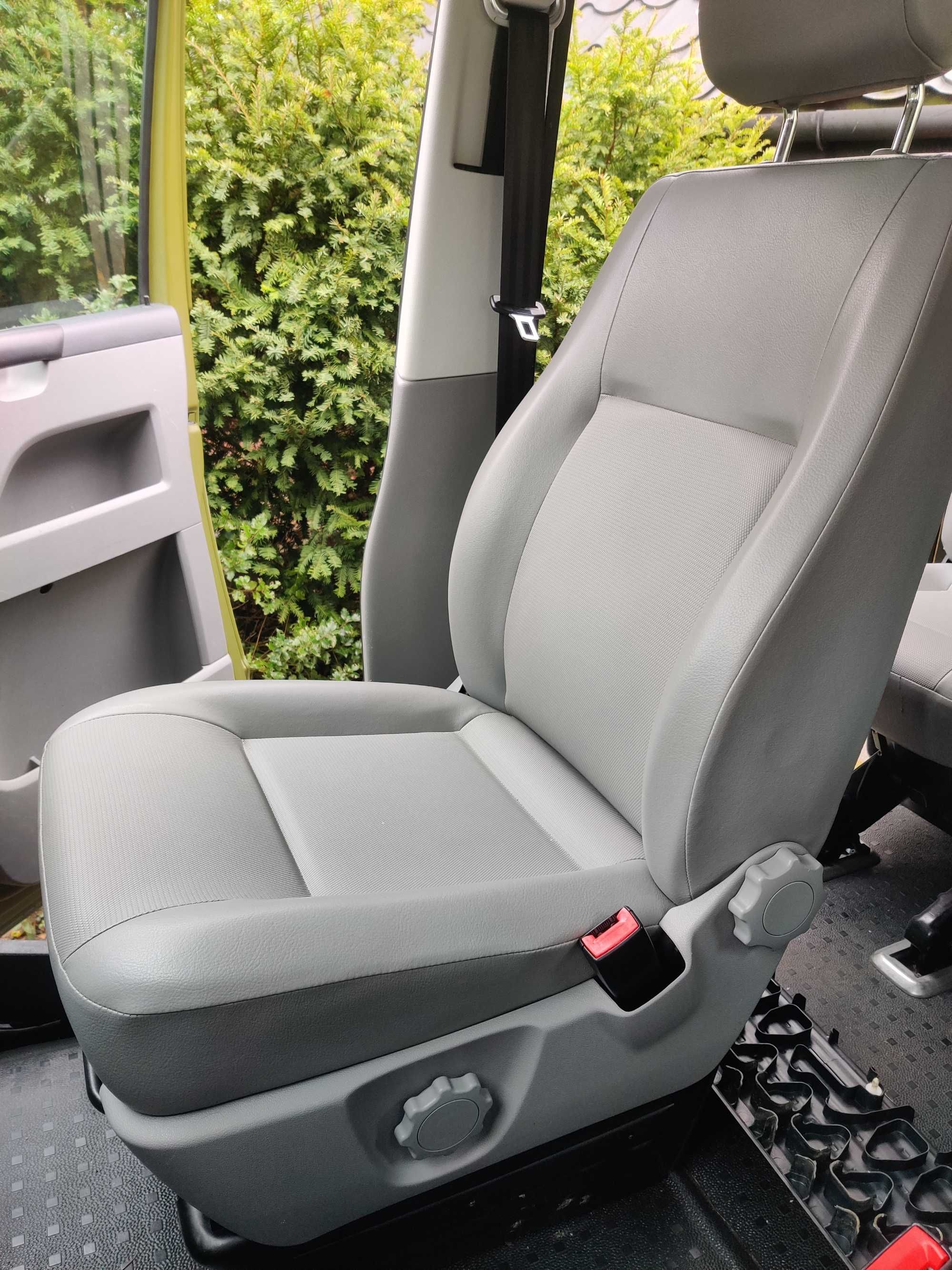 Fotel Kierowcy i Pasażera Skaj Komplet VW Transporter T5 T6 AIRBAG