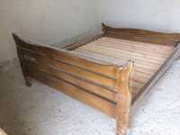 Ліжко двоспальне дерев’яне вільха
