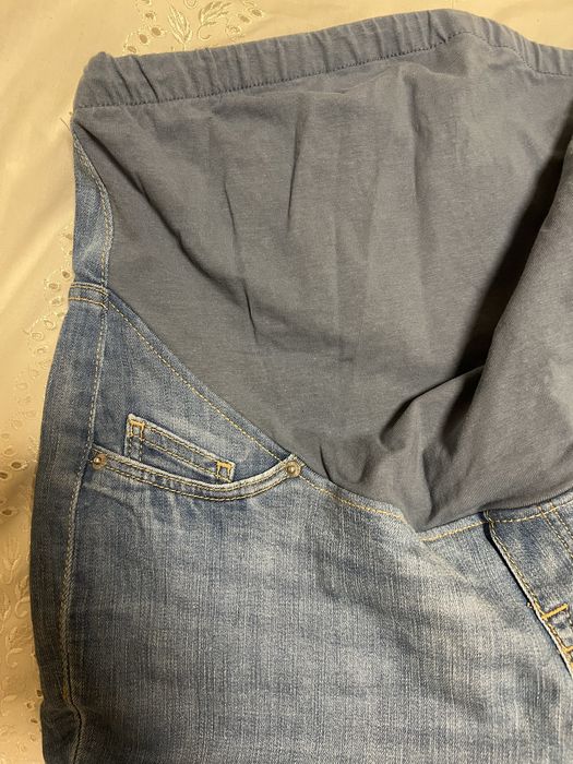 Блакитні джинси для вагітних, розмір Л