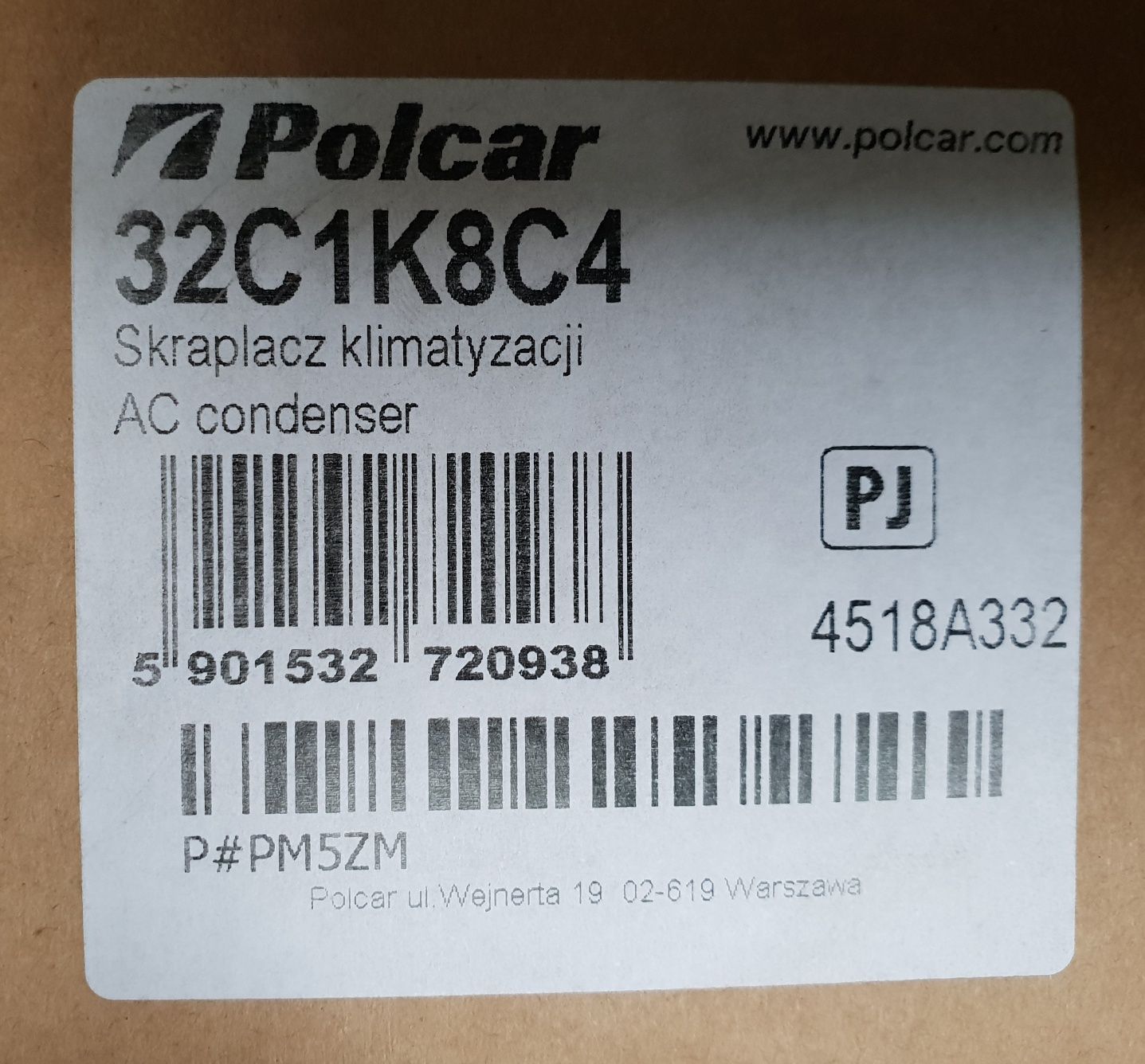 Chłodnica klimy klimatyzacji Ford Focus mk3 1.0 ecoboost