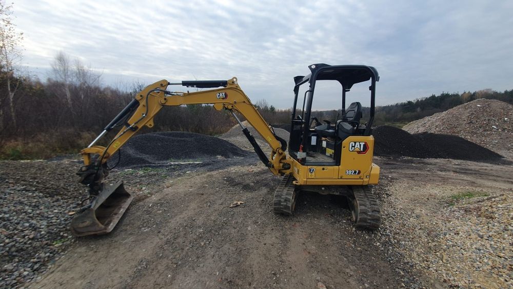 Minikoparka CAT 302.7 UMOWA KUPNA  2023r 290mth