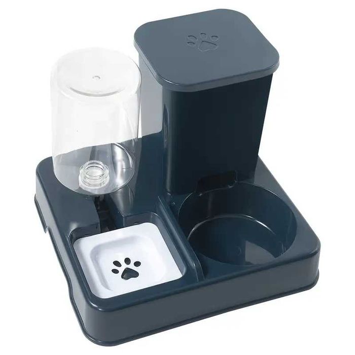 Кормушка+поилка для котов и собак, новая