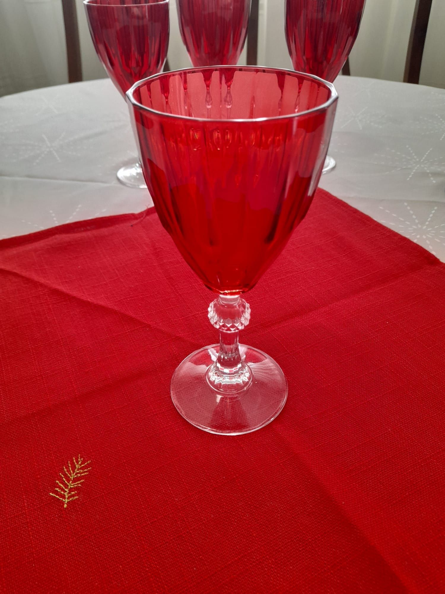 Conjunto copos de cristal